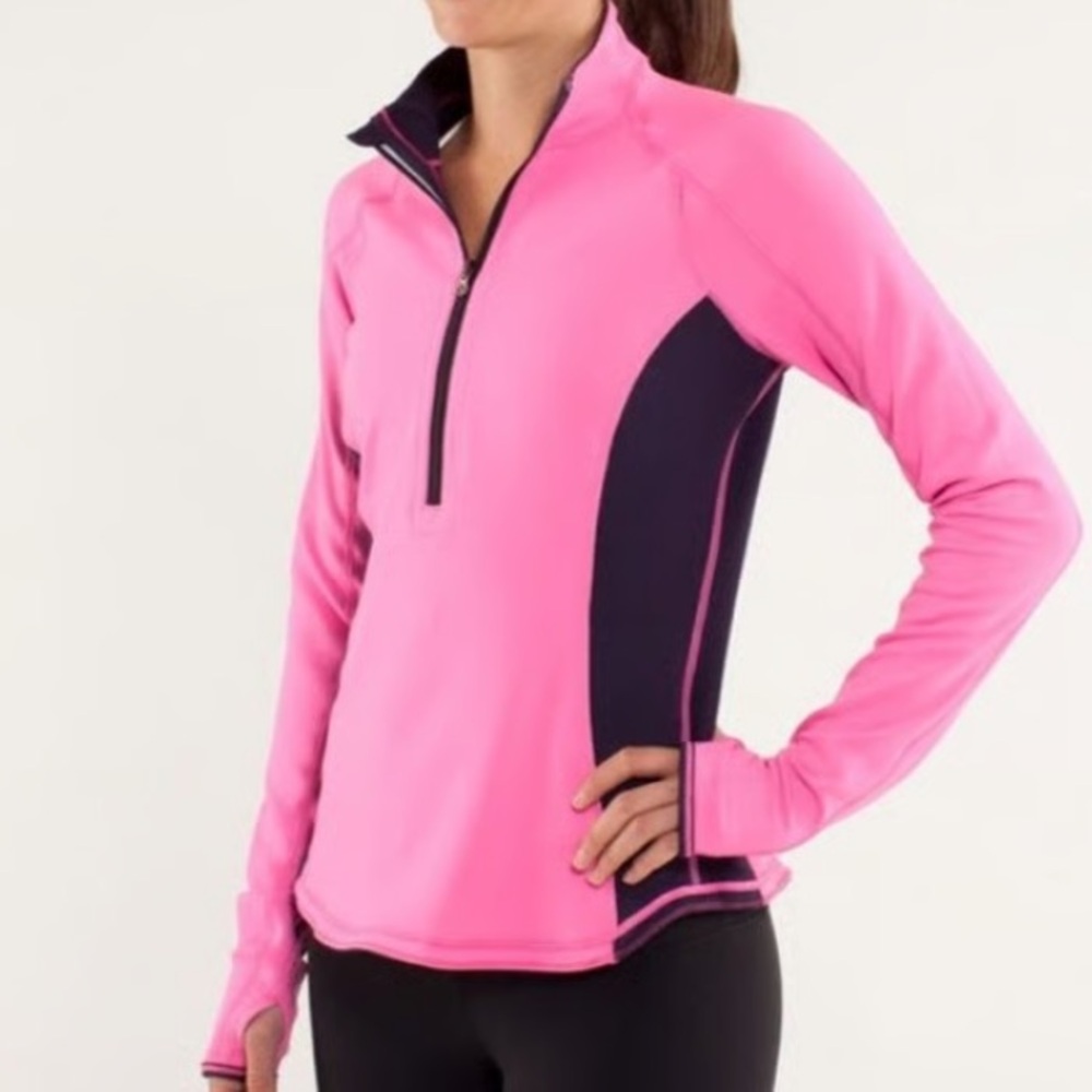 Lululemon Run U-Turn Pull Over Reversible Pink